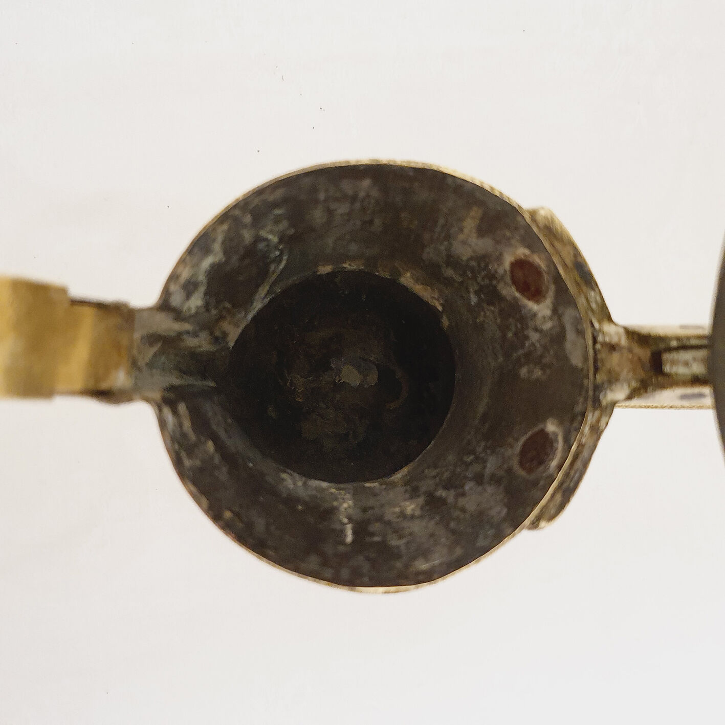 Oriental brass teapot