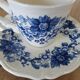 4 antique cups and saucers