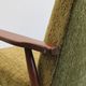 1970 Armchair, Model B-7727 in Long Hair Green Velvet