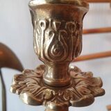Pair of bronze candlesticks