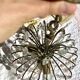 Magnificent Cascade Chandelier in Brass & Crystal Glass 1970s Vintage