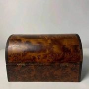 Coffret à bijoux en bois de thuya – Couvercle arrondi – Travail artisanal
