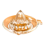 Old molded glass citrus press