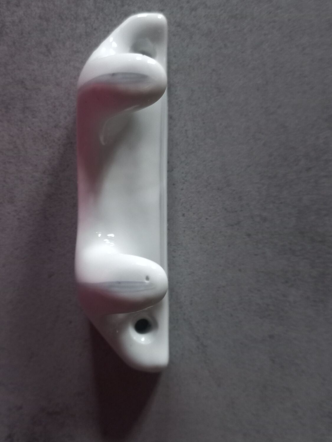 Hook two porcelain hooks