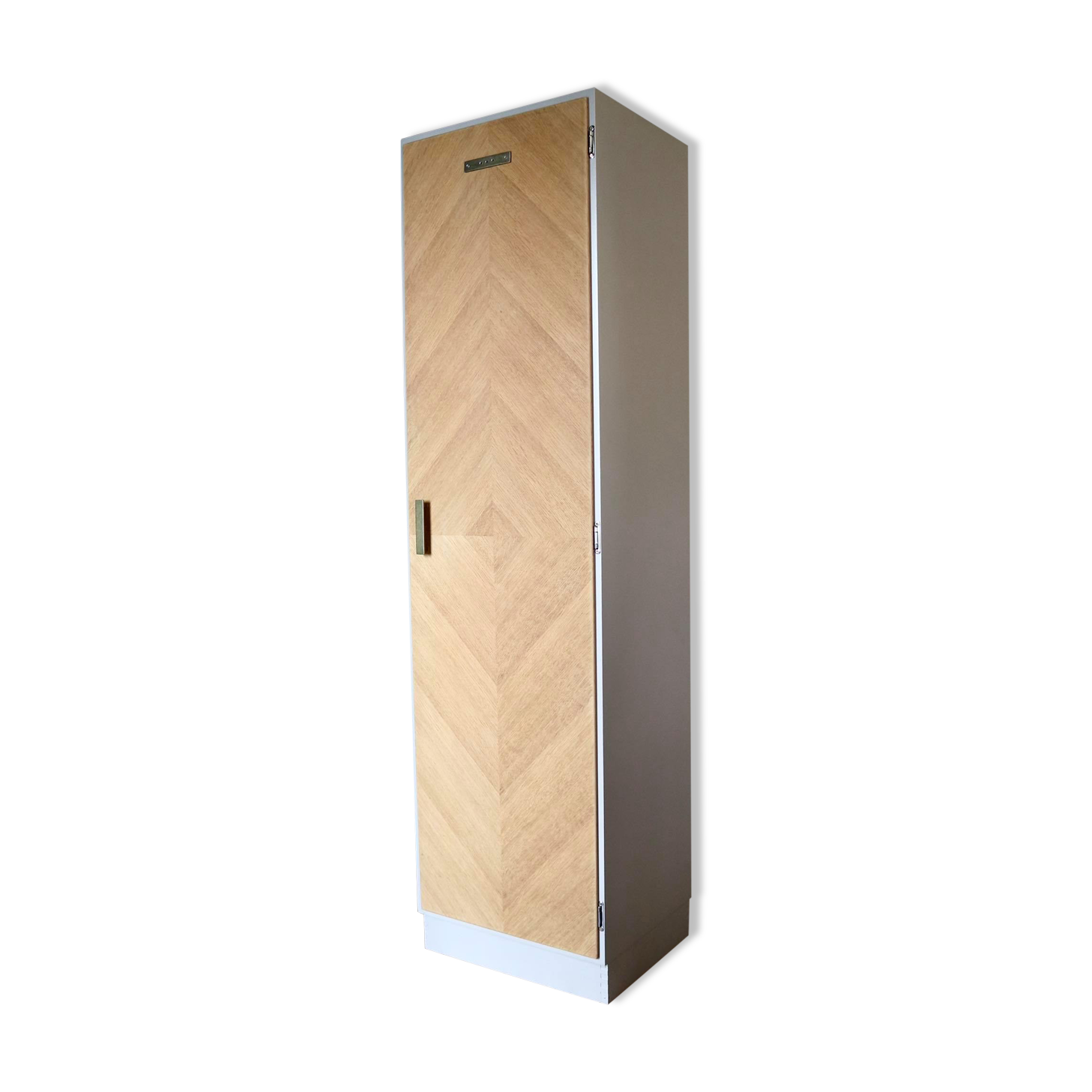 Restored Scandinavian column cabinet