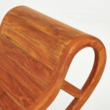 Chaise longue en teck - dans l'esprit de la chaise LC4 de Le Corbusier
