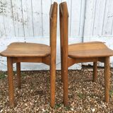 A pair of Chair grain of Café Pierre Gautier - Delaye
