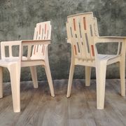 Pair of garden chairs by Pierre Paulin for Henry Massonnet, 1960s