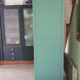Green Parisian wardrobe of solid wood grey