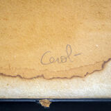 Applause, multiple in edition 24/120 in die-cut cardboard Mario Ceroli 1969