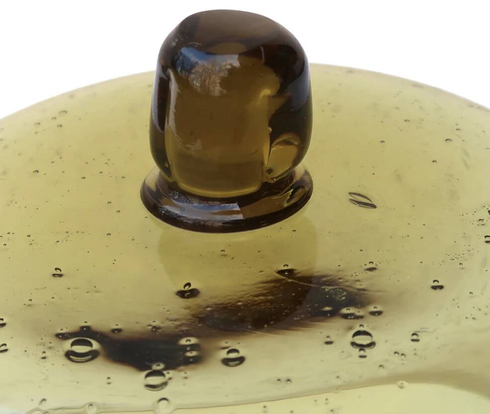 Cheese bell in Biot bubble glass, 1970s