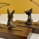 Serre-livre animalier en bronze, France 1960's