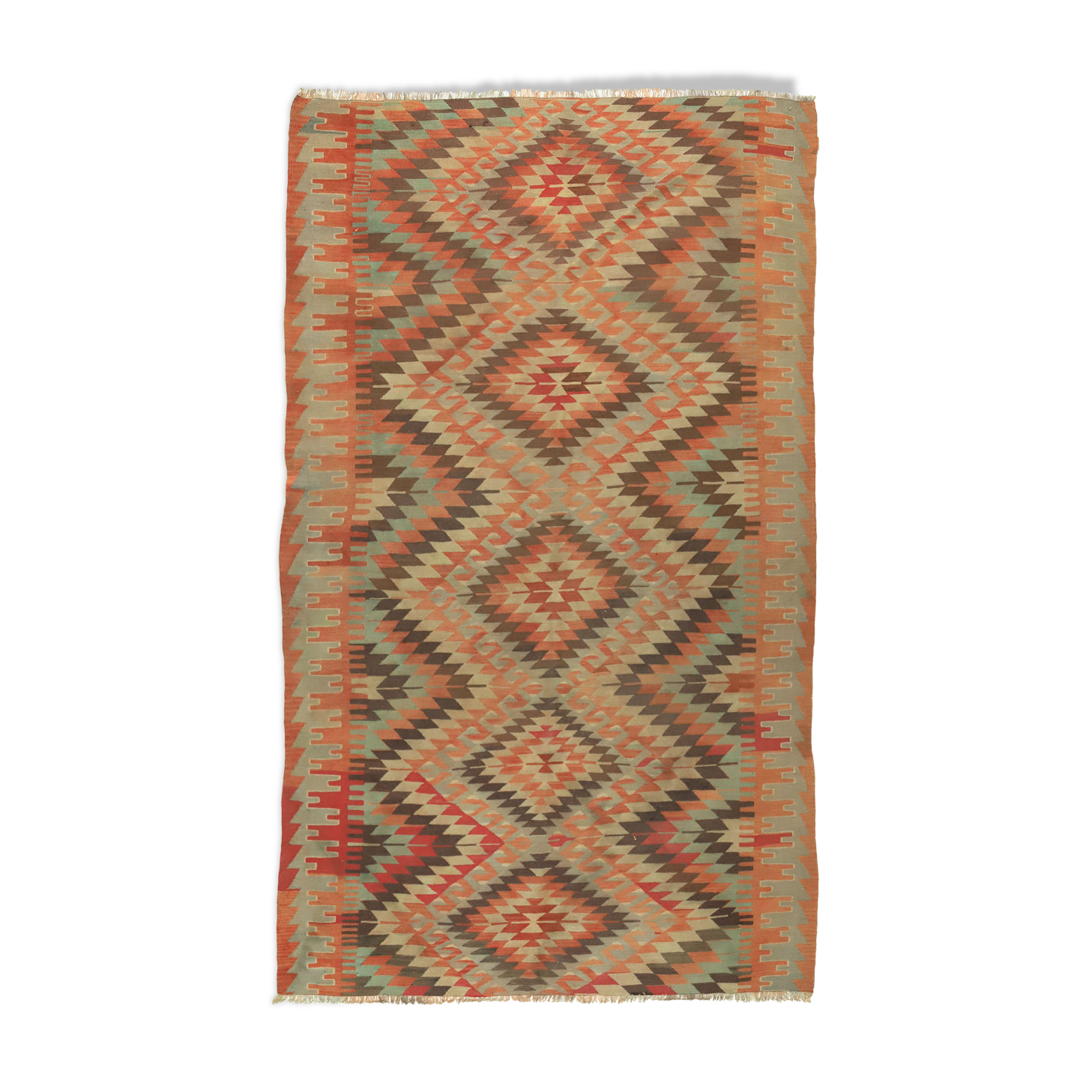 Tapis kilim artisanal Anatolien 310 cm x 178 cm