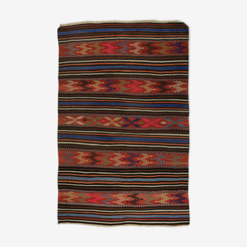 Anatolian handmade kilim rug 210 cm x 153 cm