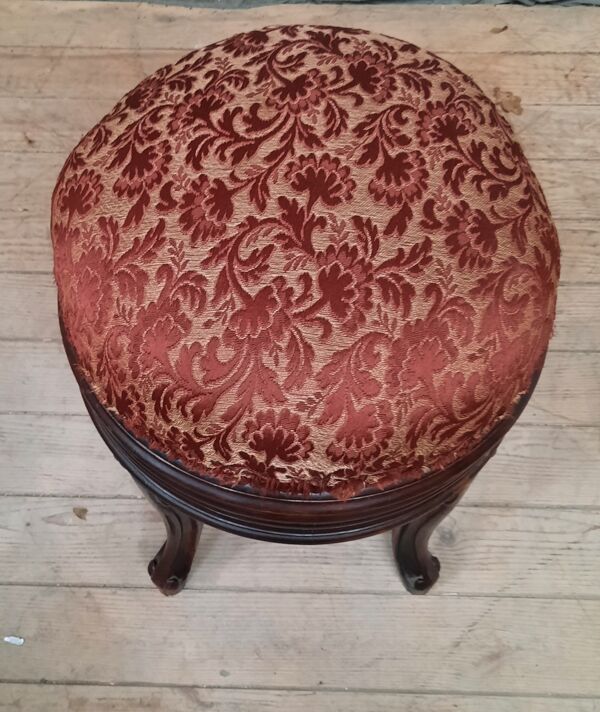 Tabouret de piano Napoleon III