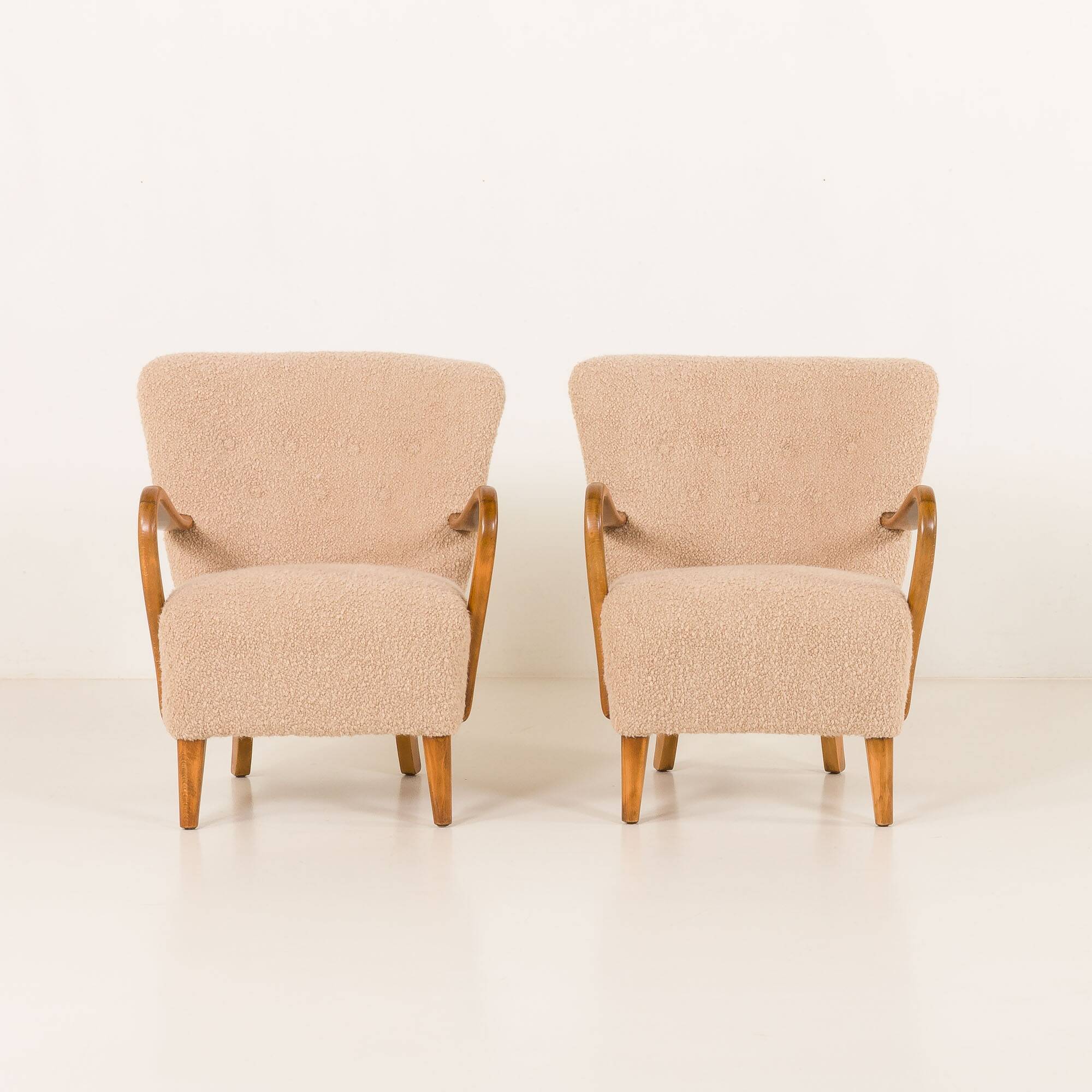 Alfred Christensen pair of two armchairs, Denmark 1950s