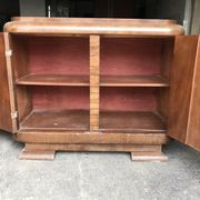 Buffet en bois art déco, hongrois, années 1940