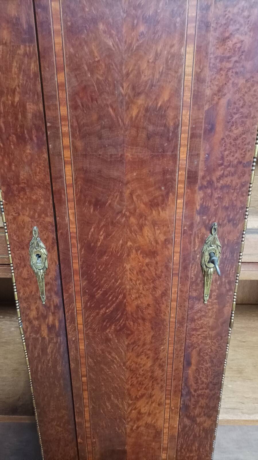 Louis XVI library in thuya burl wood