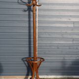 BAUMANN parrot coat rack dark beech umbrella stand olive head