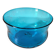 Vintage turquoise blue bubble glass coupe