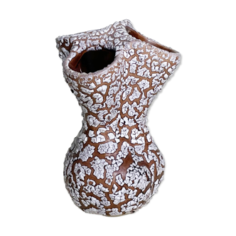 3 Hole Crackle Enamel Vase