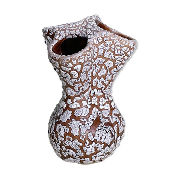 3 Hole Crackle Enamel Vase