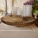 Art Deco cut or dish in smoked glass