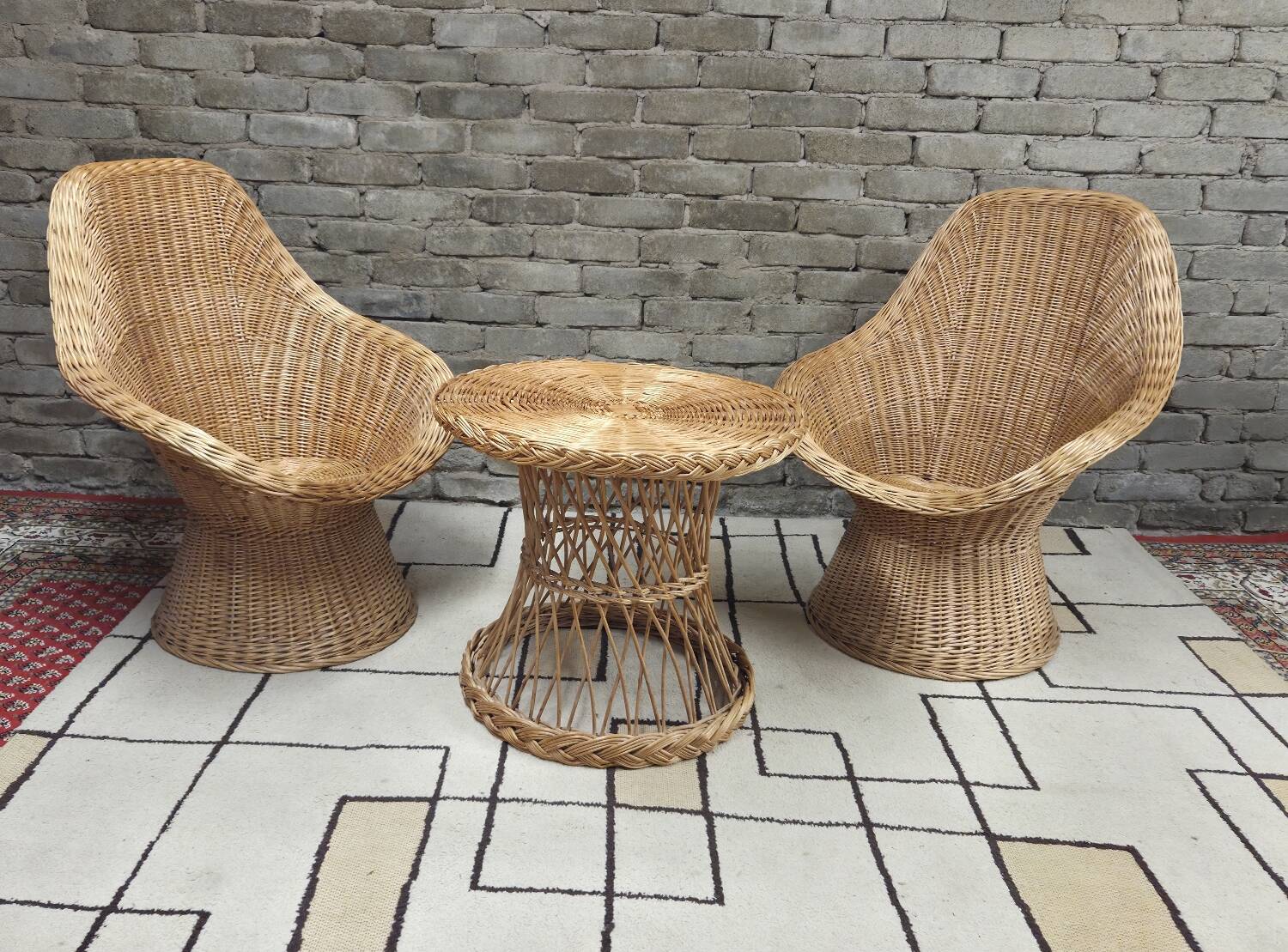 Rattan, wicker lounge set