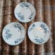 12 antique flat plates in ironstone