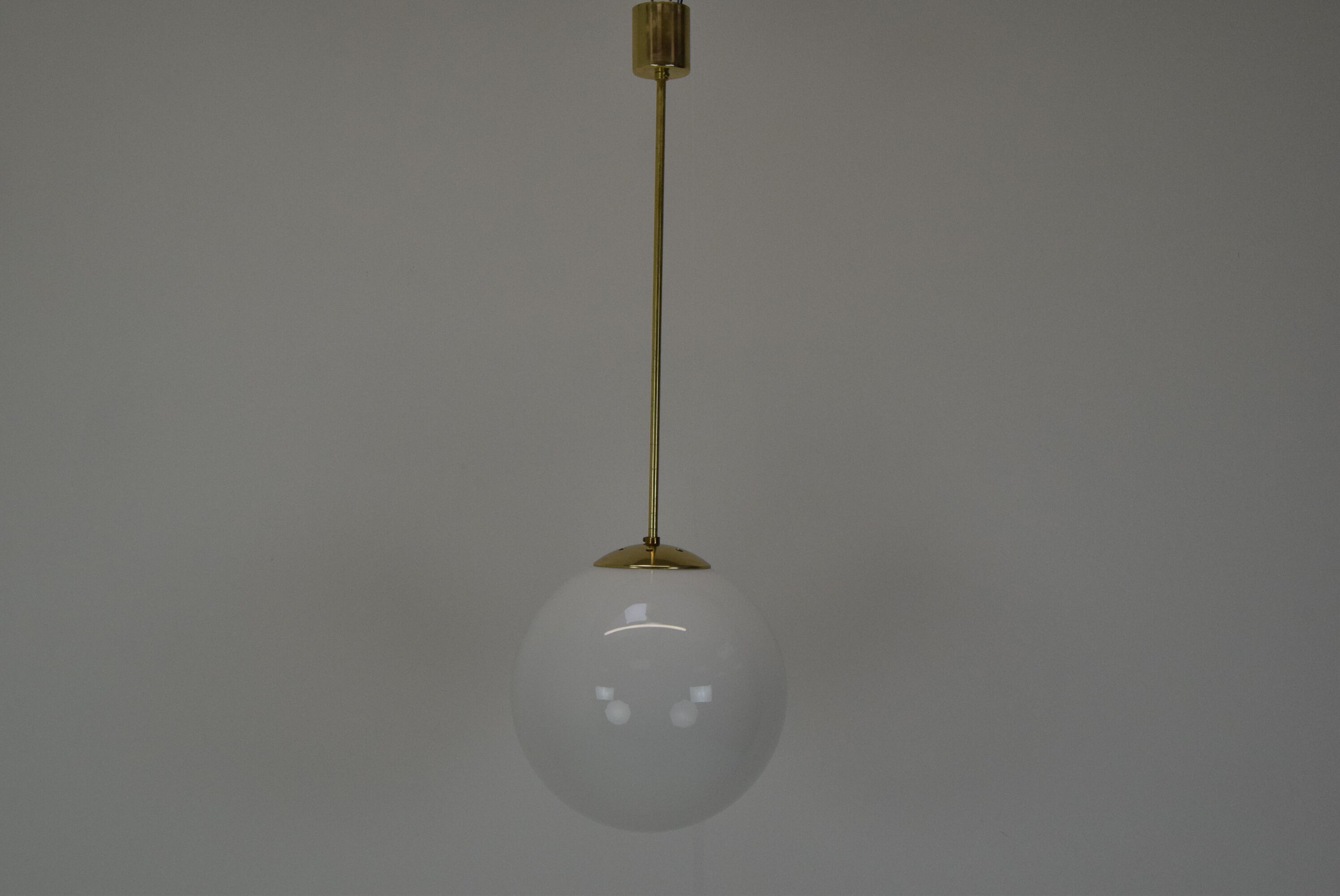 Mid-century Glass Pendant/Kamenicky Senov,1960