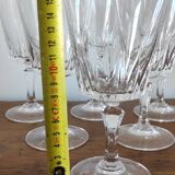 Set of retro vintage stemmed glass