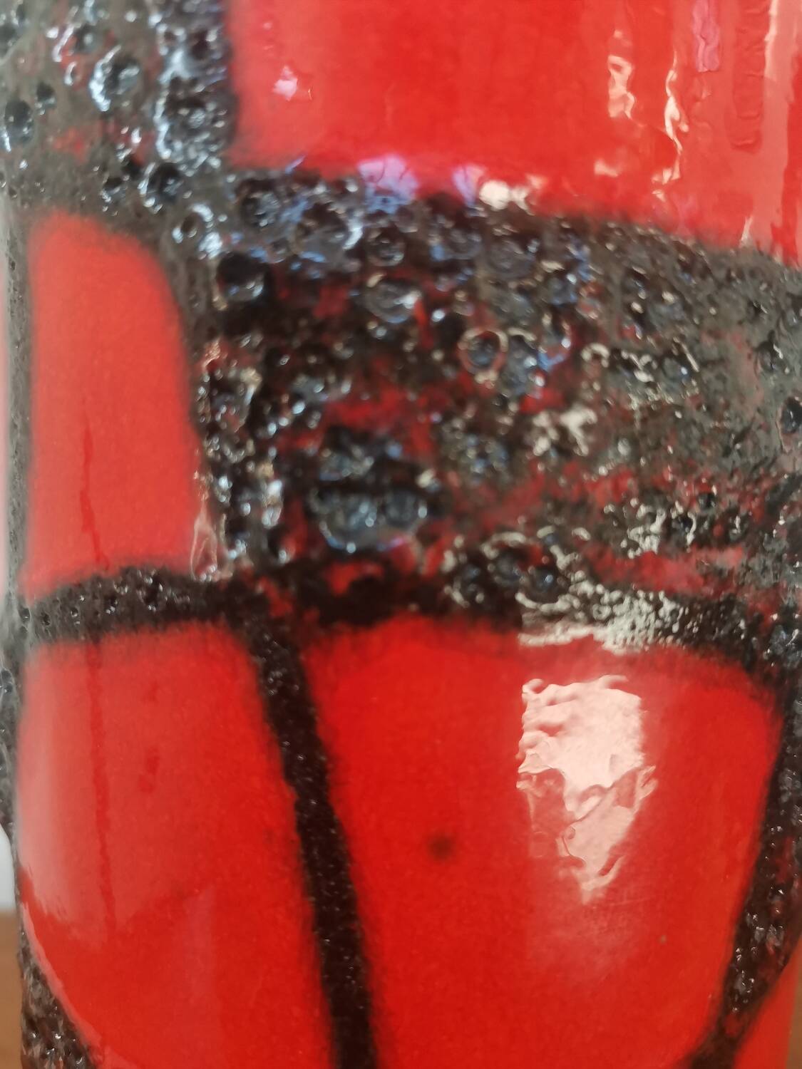 Vase Scheurich ouest-allemand du milieu du siècle, modèle 203-26