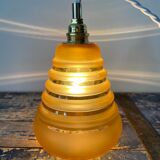 Electrified Art Deco lamp with new