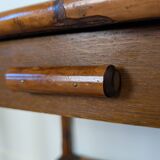 Pair of rattan bedside tables