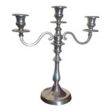 Silver 3-spoke candle holder