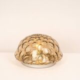 Wall/Ceiling Light in Smoked Glass, Sputnik, Germany