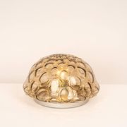 Plafonnier Midcentury en Verre Fumé, Sputnik, Allemagne