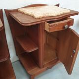 Pair of vintage bedside tables 40s