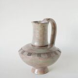 Large pottery vase, brutalist style, 1970.