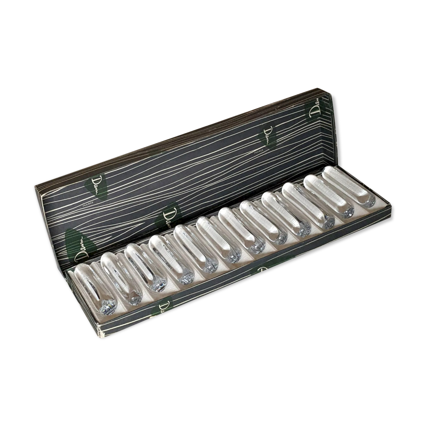 Suite of 12 Daum knife holders