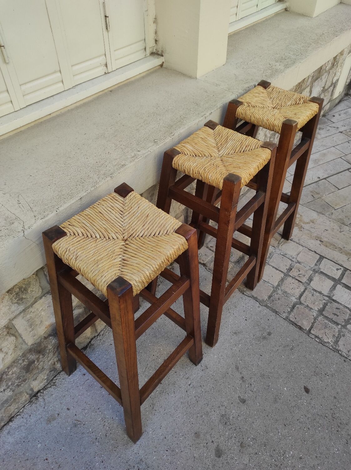 Brutalist high stools