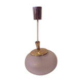 Art Deco oval glass globe pendant light