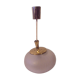 Art Deco oval glass globe pendant light