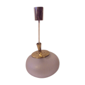 Suspension art déco globe ovale en verre