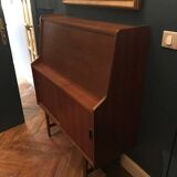 Secretary, vintage teak desk Scandinavian design