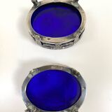 Paire de salerons en argent massif - Orfèvre Léon Lapar 1880