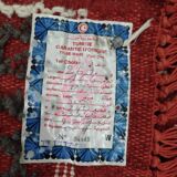 Hand-woven red margoum carpet