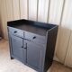 Low wooden entrance furniture