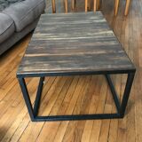 Wooden and metal table