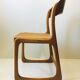 Set de 6 chaises traîneau cannées baumann, années 60